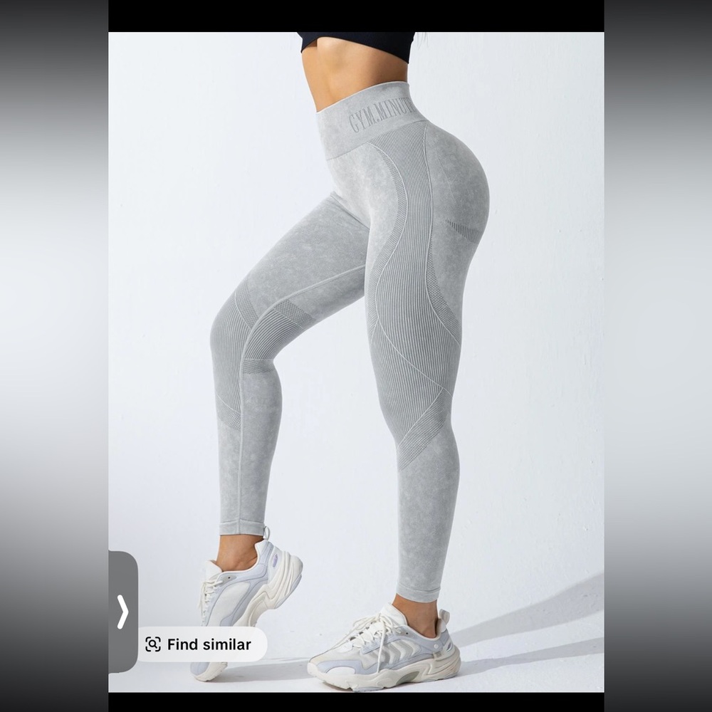 Gray Women's Athletic Leggings Xl